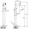 Alfi Brand Polished Chrm Floor mount Tub Filler + Mixer /w Hand Held Shower Head AB2728-PC - alternate 6
